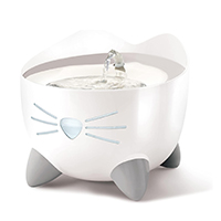 fuente para gatos pixi con forma de gato acero inoxidable